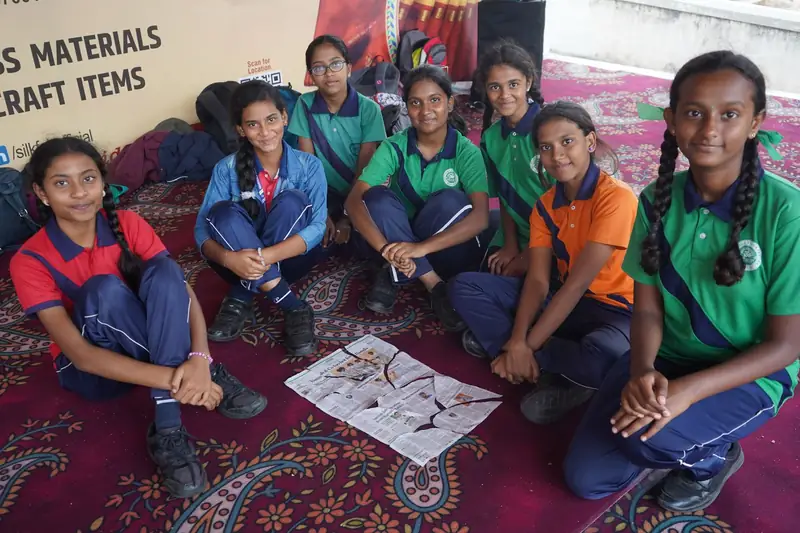 Mysuru ADDA field moment 15 — students mid-activity during an outdoor program